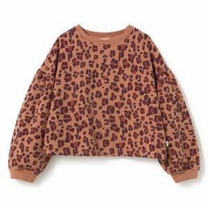 Cozmo - Sudadera Elia de Algodón Orgánico Leopardo | Coral