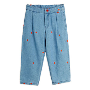 Mini Rodini - Jeans rectos mini corazones algodón orgánico | Denim