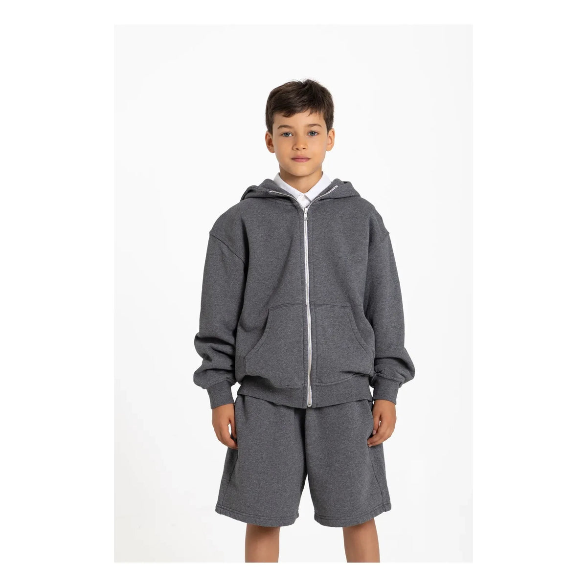 Smallable Kid - Sudadera Whitmore de algodón orgánico | Gris Melange