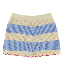 Mipounet - Shorts de ganchillo de Vita de rayas | Azul