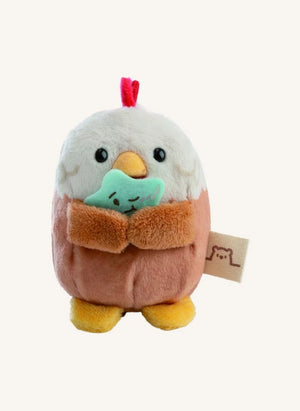 Nici - Muñeco de peluche Keko Gallo dentro de su disfraz de golosina | Blanco
