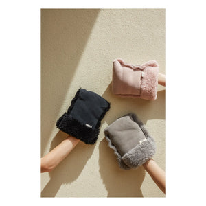 BINIBAMBA - Guantes de cochecito de piel de cordero | Rosa