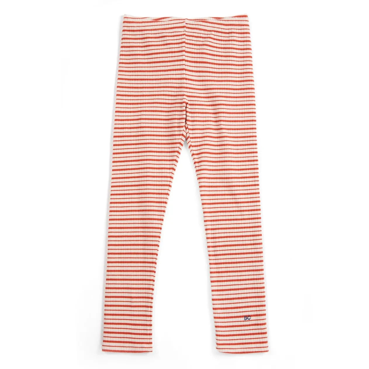 Bobo Choses - Leggings acanalados de algodón orgánico a rayas | Rojo