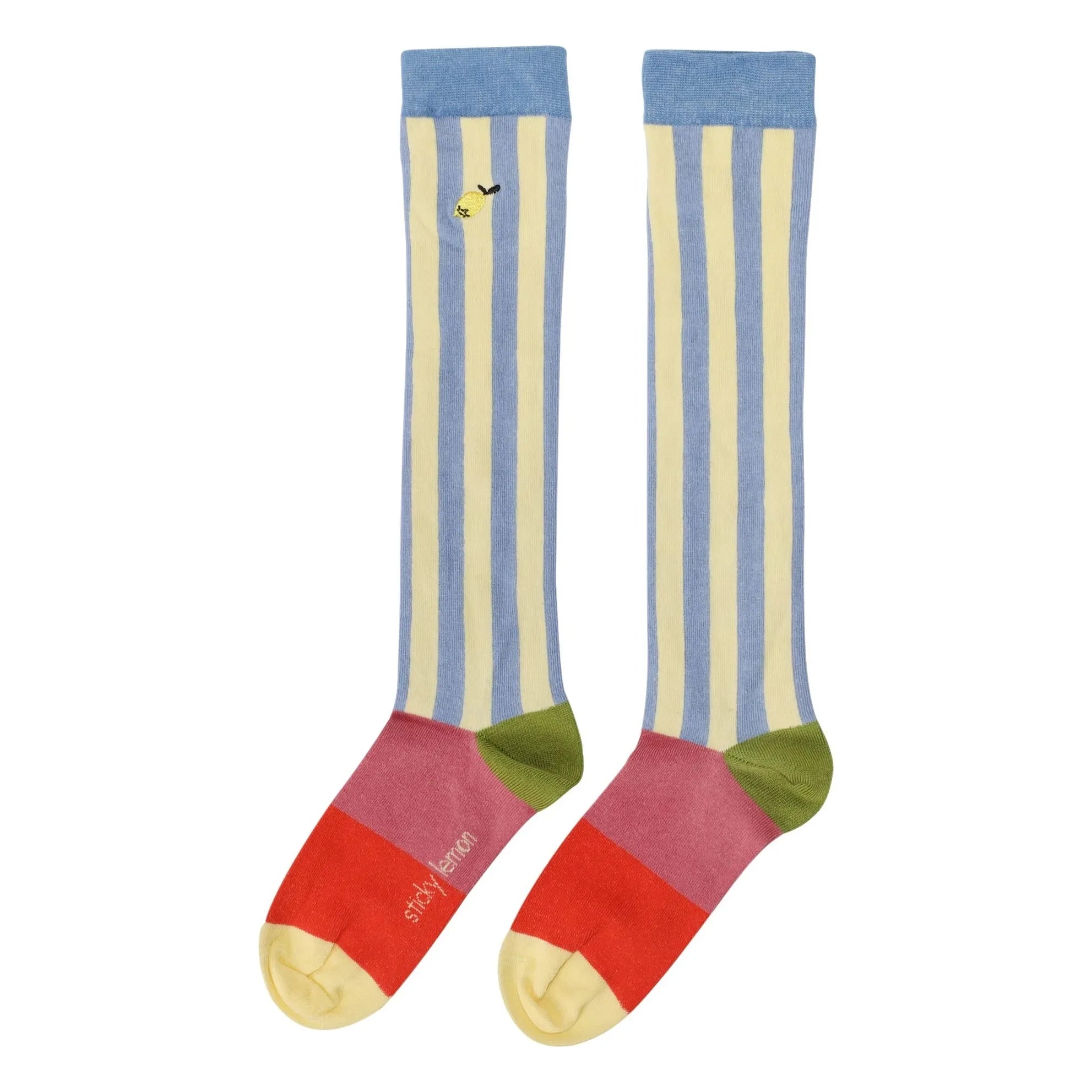 Sticky Lemon - Calcetines Rayados | Azul
