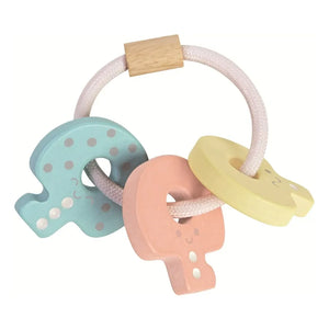 Plan Toys - Sonajero de pastel con llavero