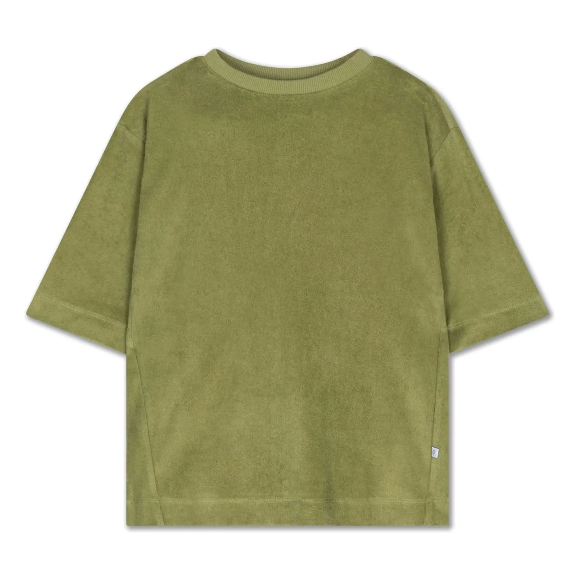 Repose AMS - Camiseta de algodón orgánico con toalla | Caqui