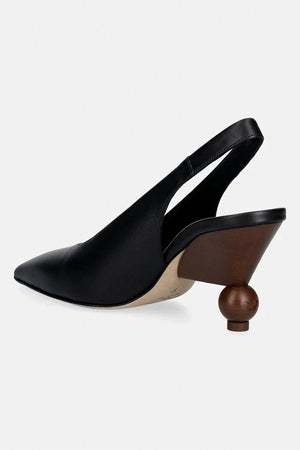 Zapatos de tacón fino de cuero Weekend Max Mara Wkarito
