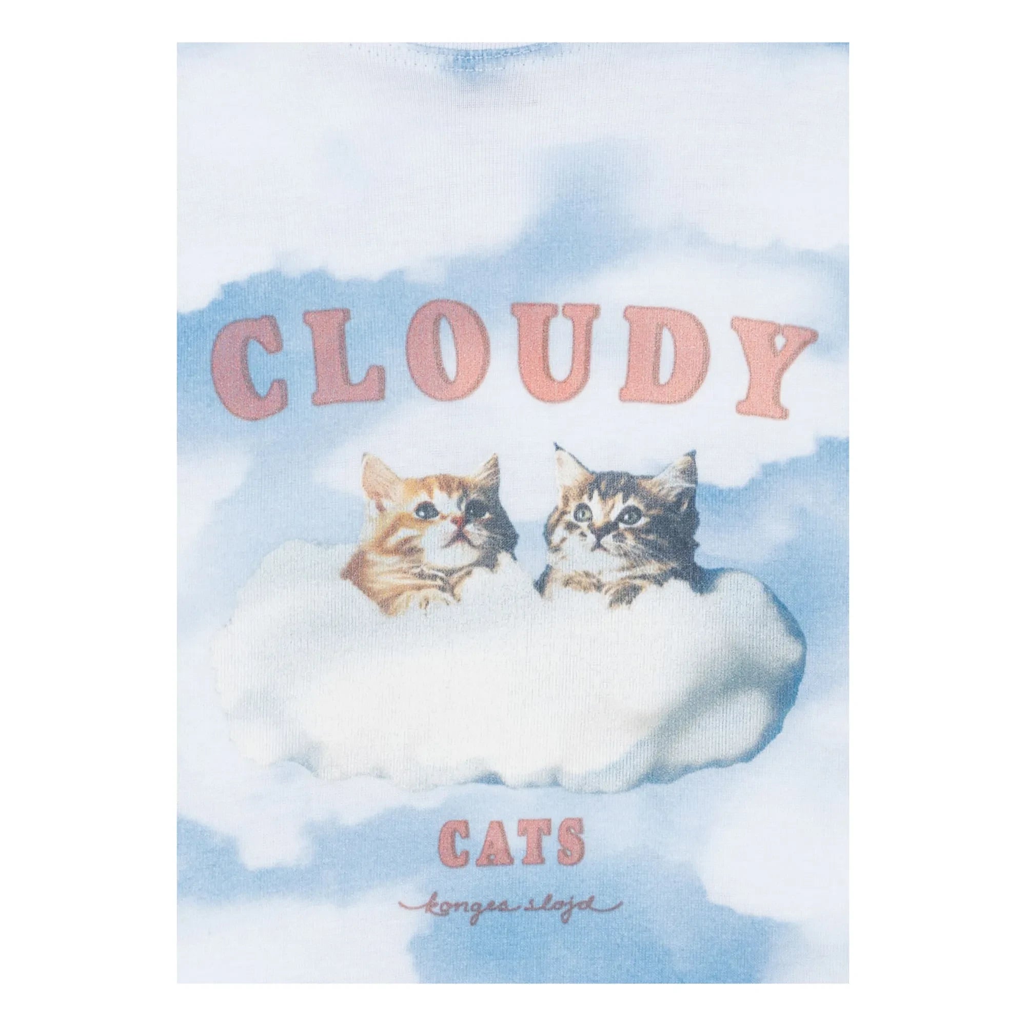 Konges Sløjd - Camiseta Elli Cloudy de algodón orgánico | Azul claro
