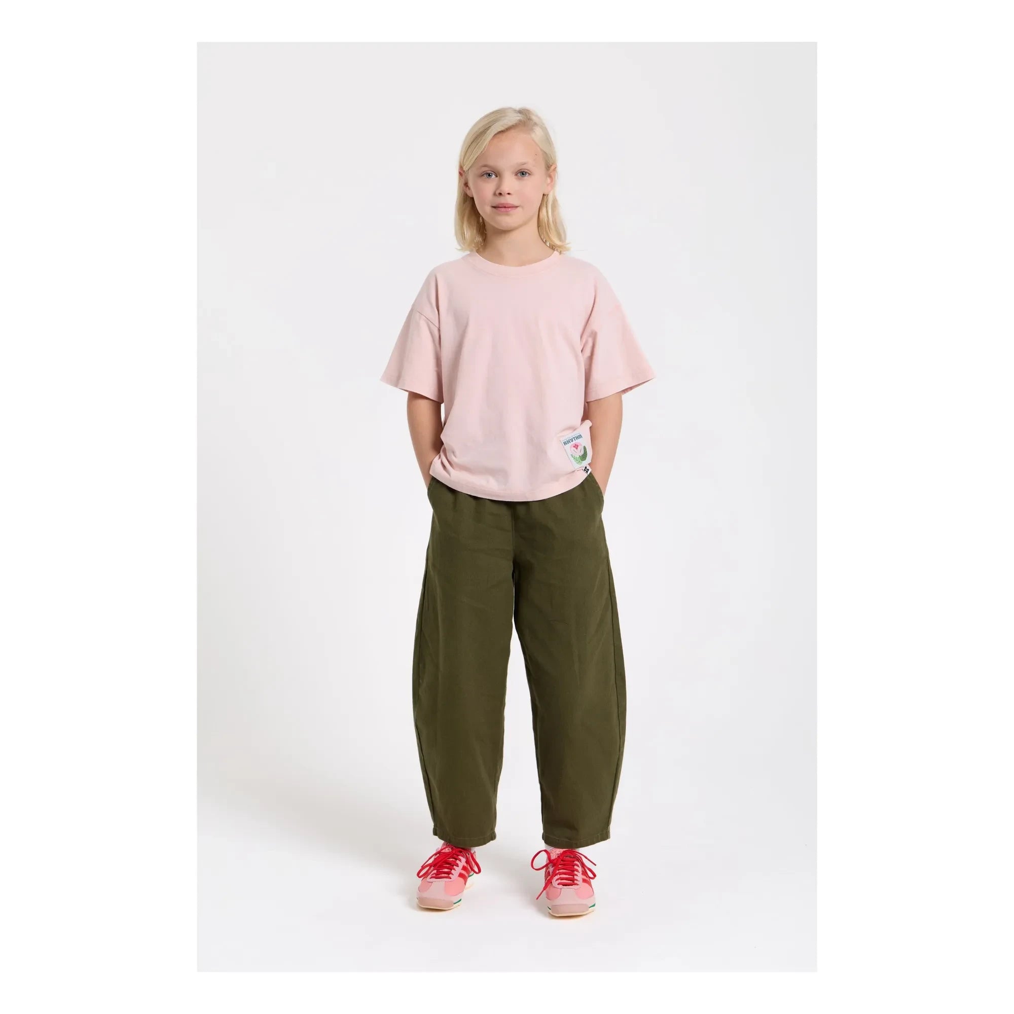 Hundred Pieces - Pantalones Gianna Twill con globos | Caqui