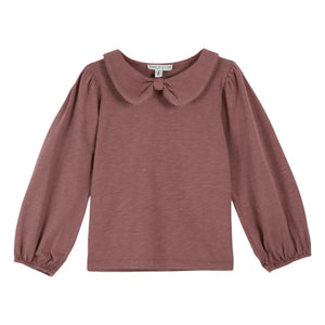 Emile et Ida - Camiseta Picote de algodón orgánico | Morado oscuro