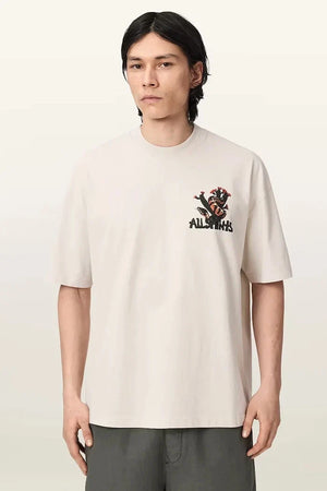 Camiseta Oversize de Algodón para Hombre AllSaints CACTI