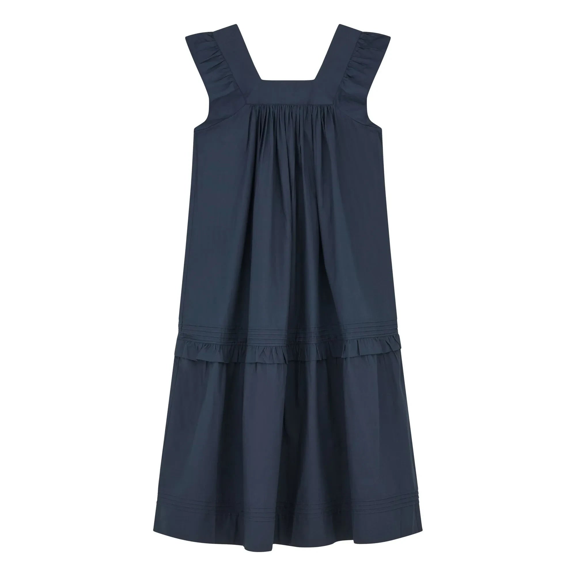 Skall Studio - Vestido de algodón Alina | Azul marino