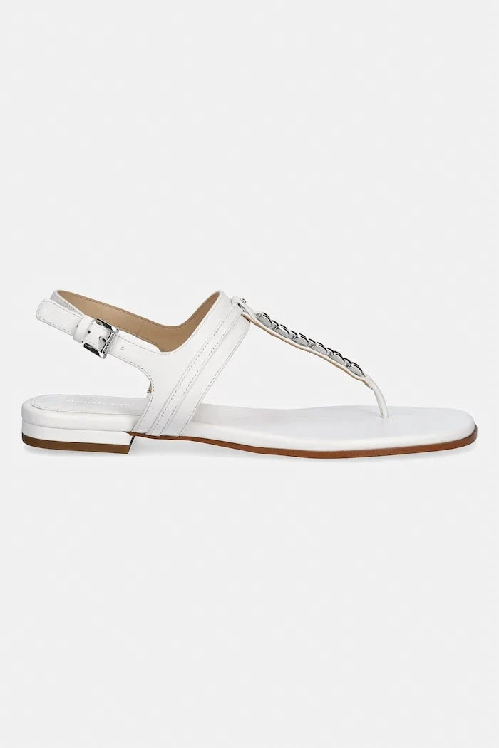 Sandalia plana de cuero para mujer MICHAEL Michael Kors Marcia Thong Sandal