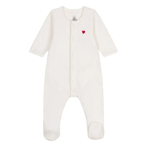 Petit Bateau - Pijama de zorro de algodón orgánico | Crudo