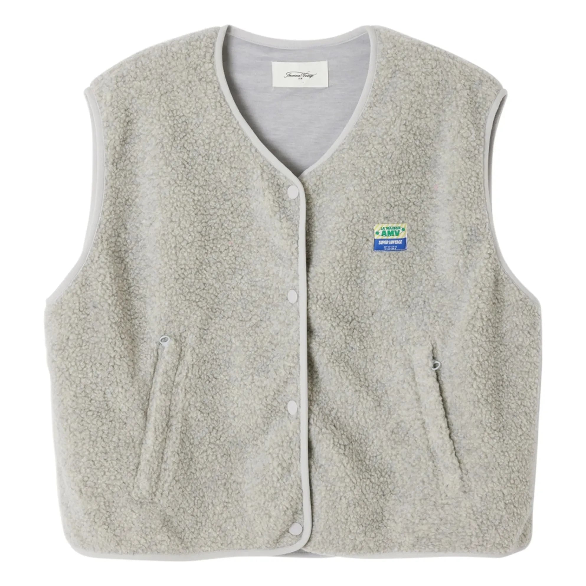 American Vintage - Chaleco Hoktown sin mangas | Gris claro