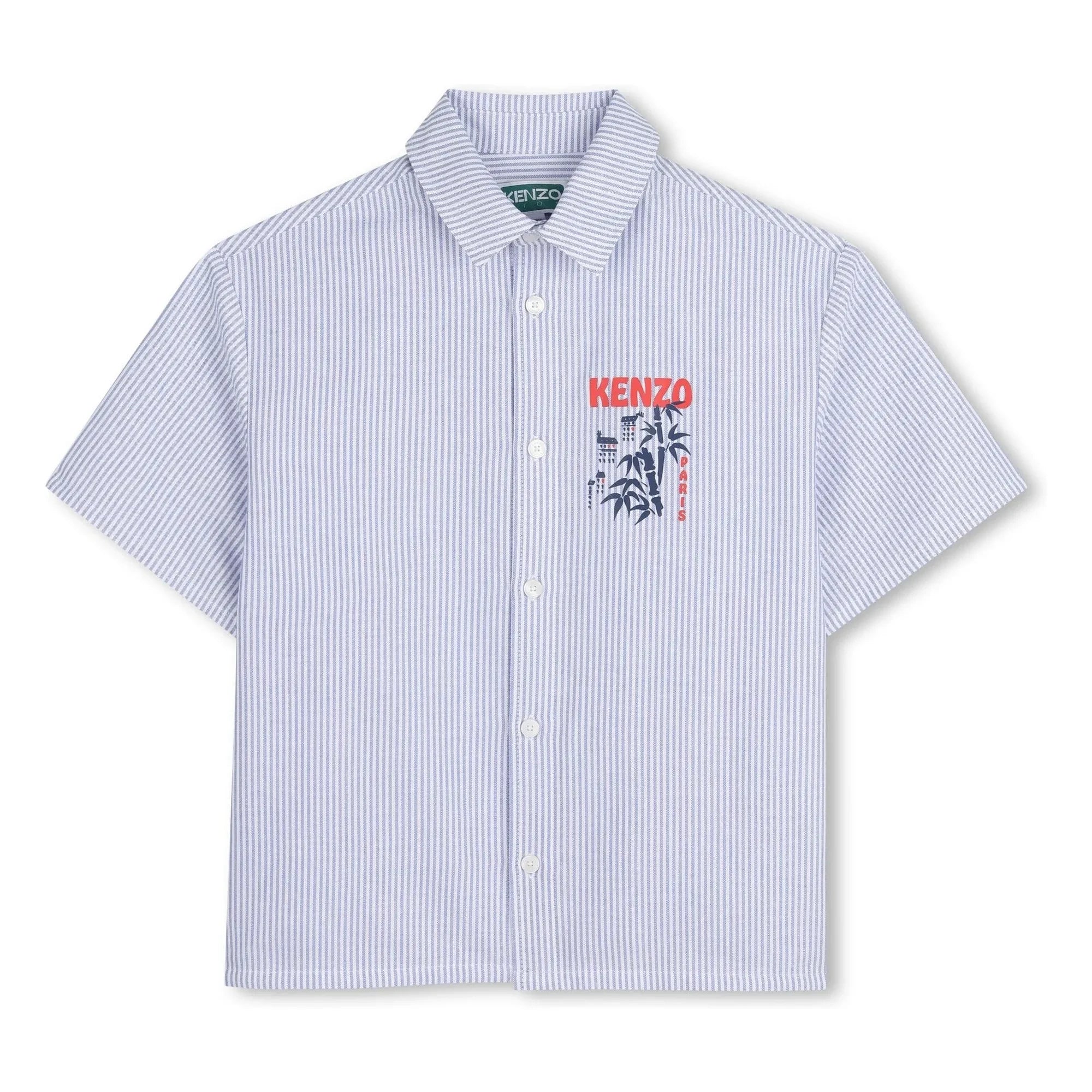Kenzo - Camisa Oxford de rayas Kenzo Garden | Azul claro