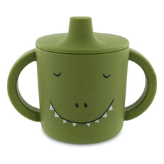 Trixie - Vaso de Aprendizaje de Silicona Mr. Dino | Verde