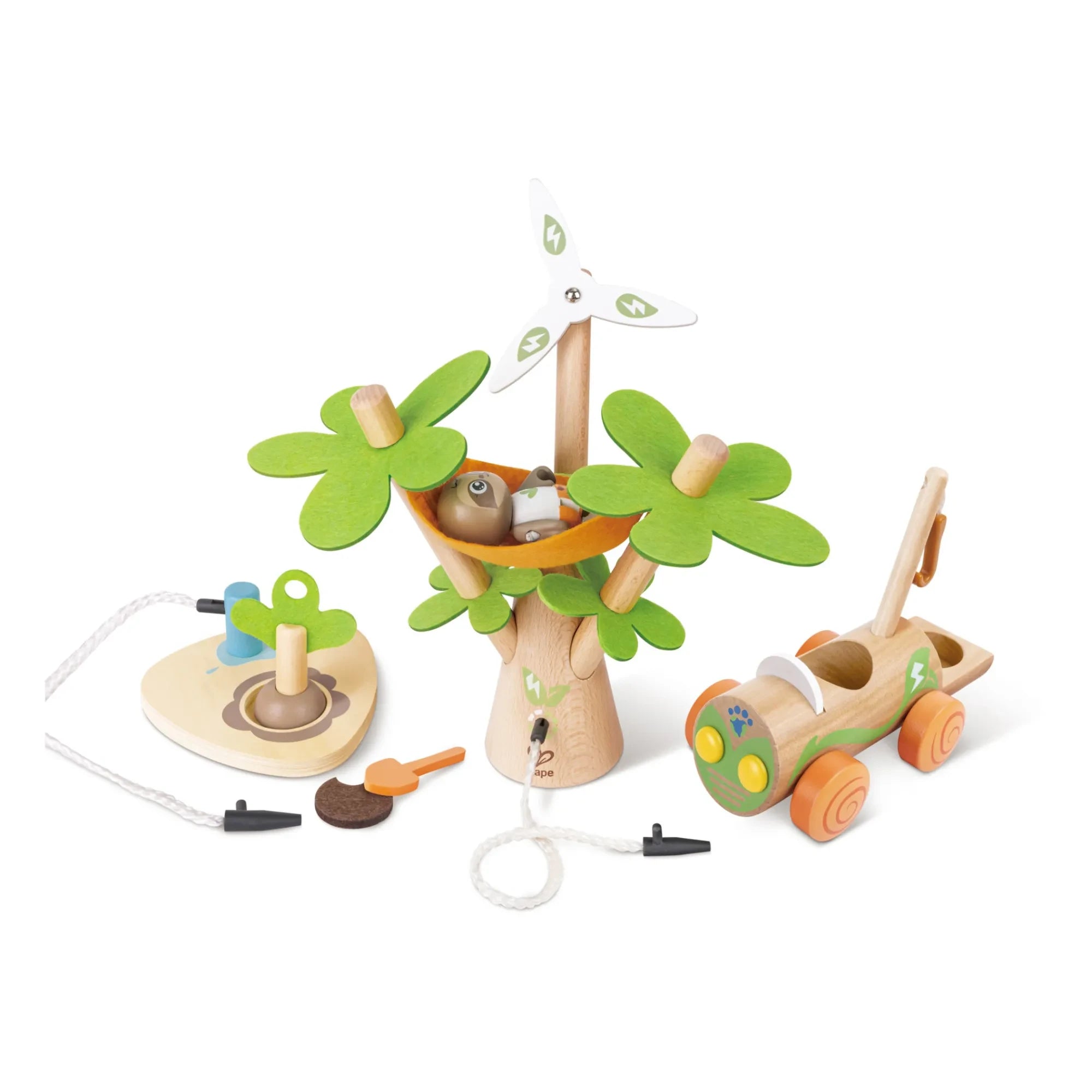 Hape - El árbol de viento de Aria y el coche eléctrico
