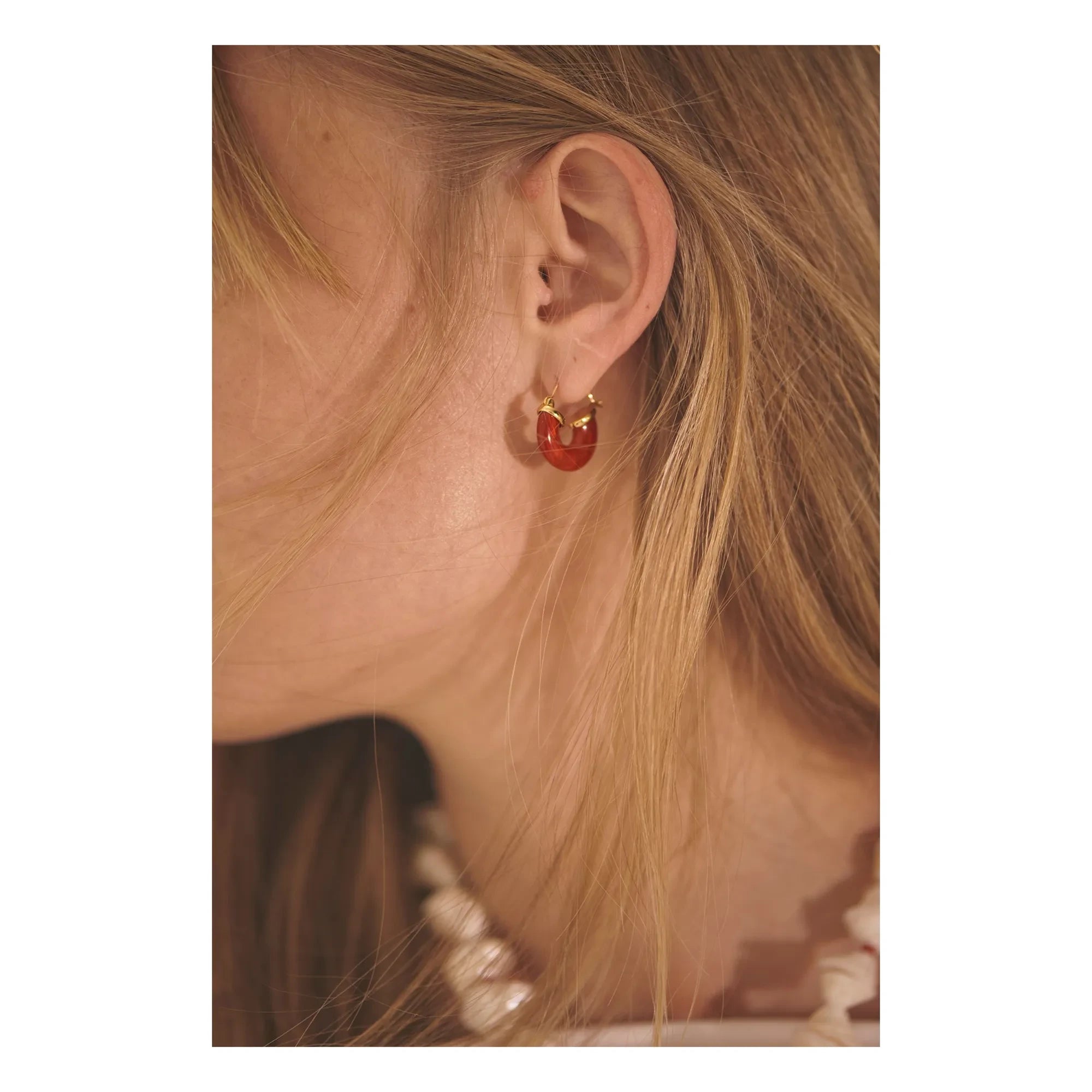 Anni Lu - Pendientes Petit Swell | Rojo