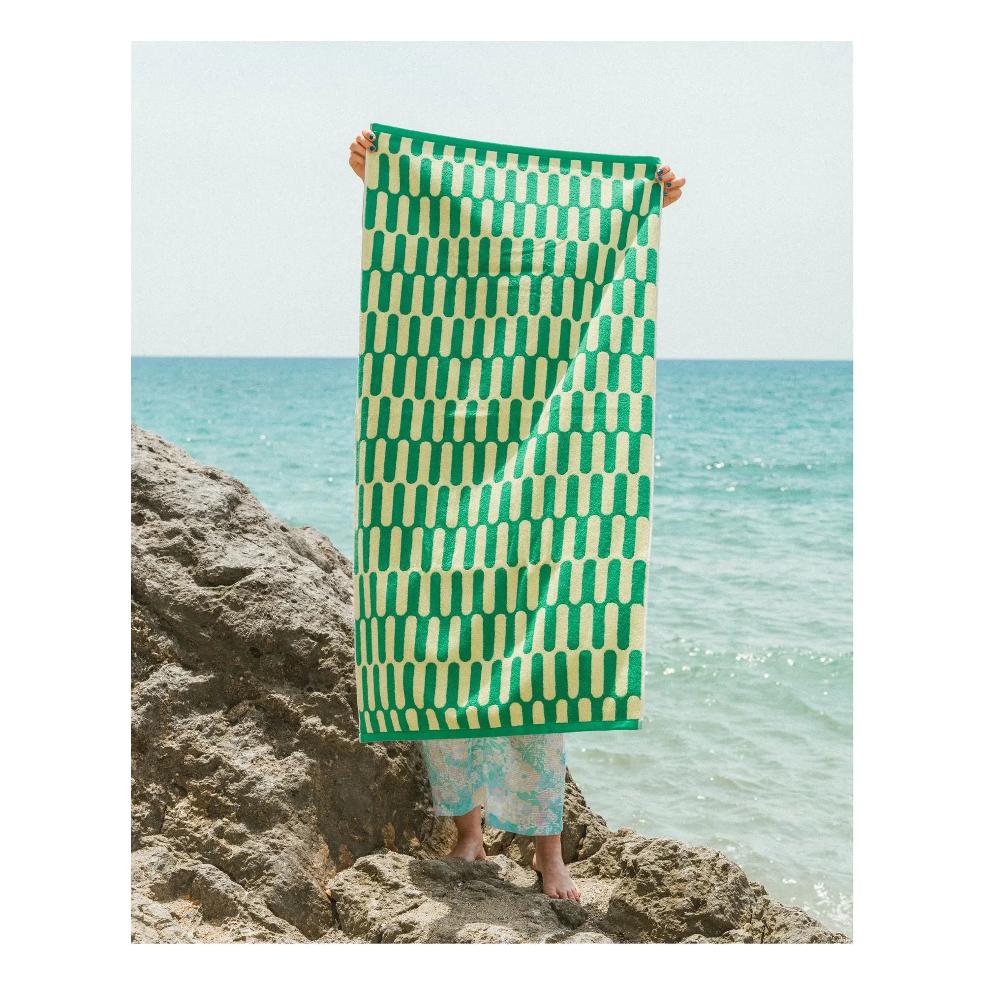 Tarta Gelatina - Toalla de playa Paseo | Verde