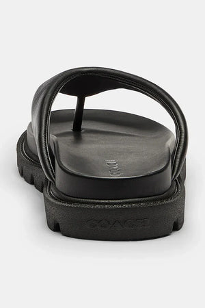 Coach Brynn Leather Thong Sandal Sandalia de Dedo de Cuero para Mujer