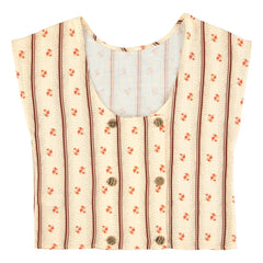 Sisters Department - Blusa sin mangas con estampado floral | Crudo