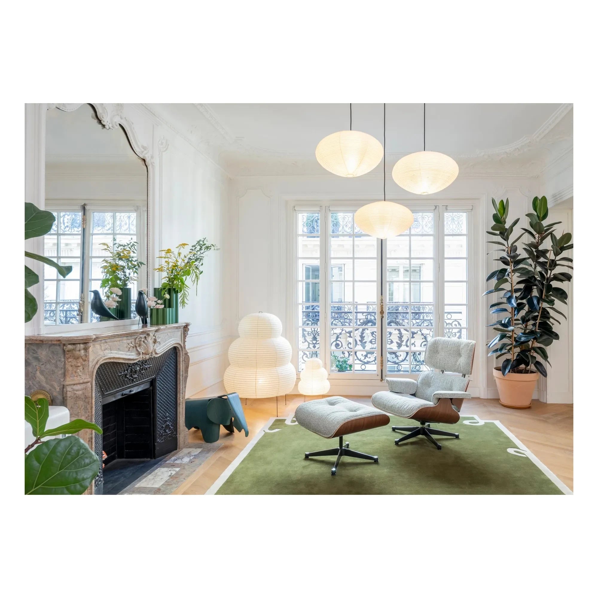 Vitra - Lámpara colgante Akari 21A | Crudo