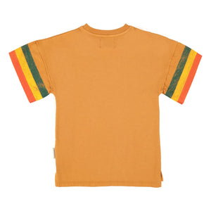 Piupiuchick - Vestido Camiseta Rayas | Camel