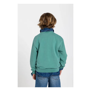 Hundred Pieces - Sudadera de algodón orgánico Ryde Wheelers | Verde esmeralda