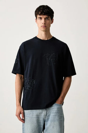 Scotch & Soda Camiseta de algodón para hombre