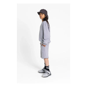 Smallable Kid - Milo Shorts de algodón orgánico | Gris jaspeado