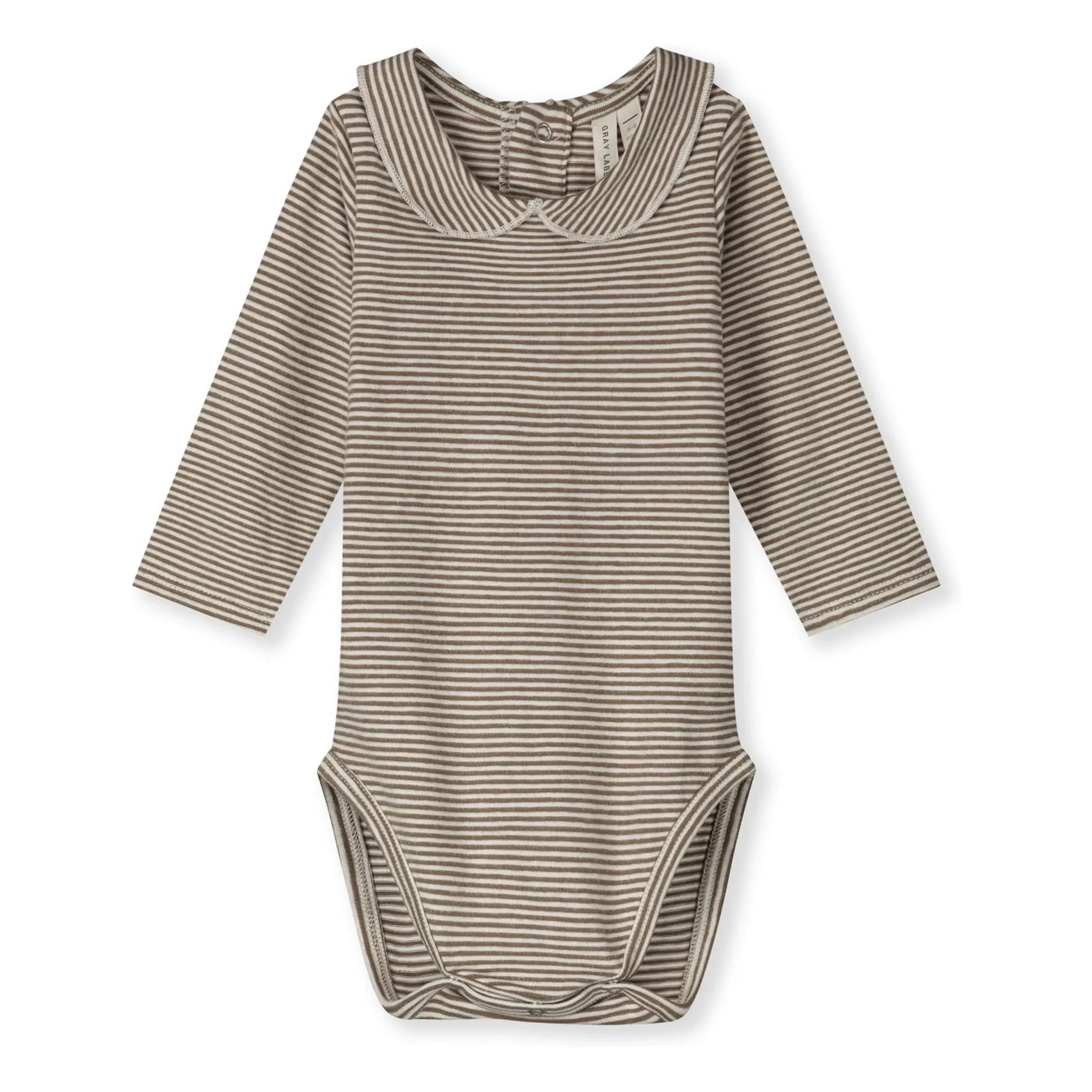Gray Label - Body de algodón orgánico | Marrón caqui