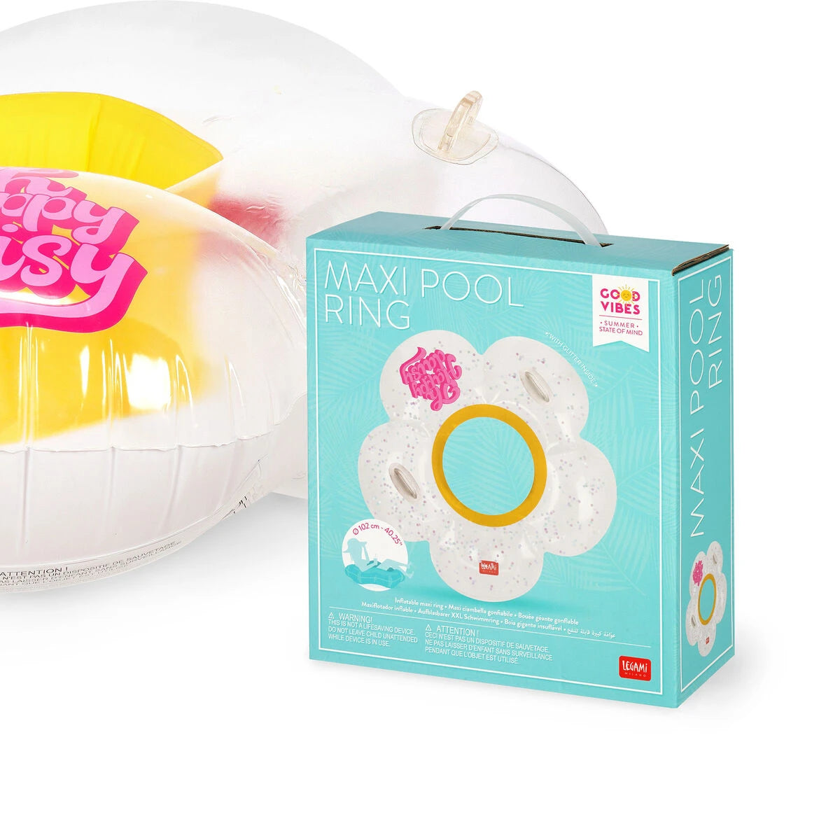 Legami - Anillo Inflable Maxi Daisy - Anillo de Piscina Maxi