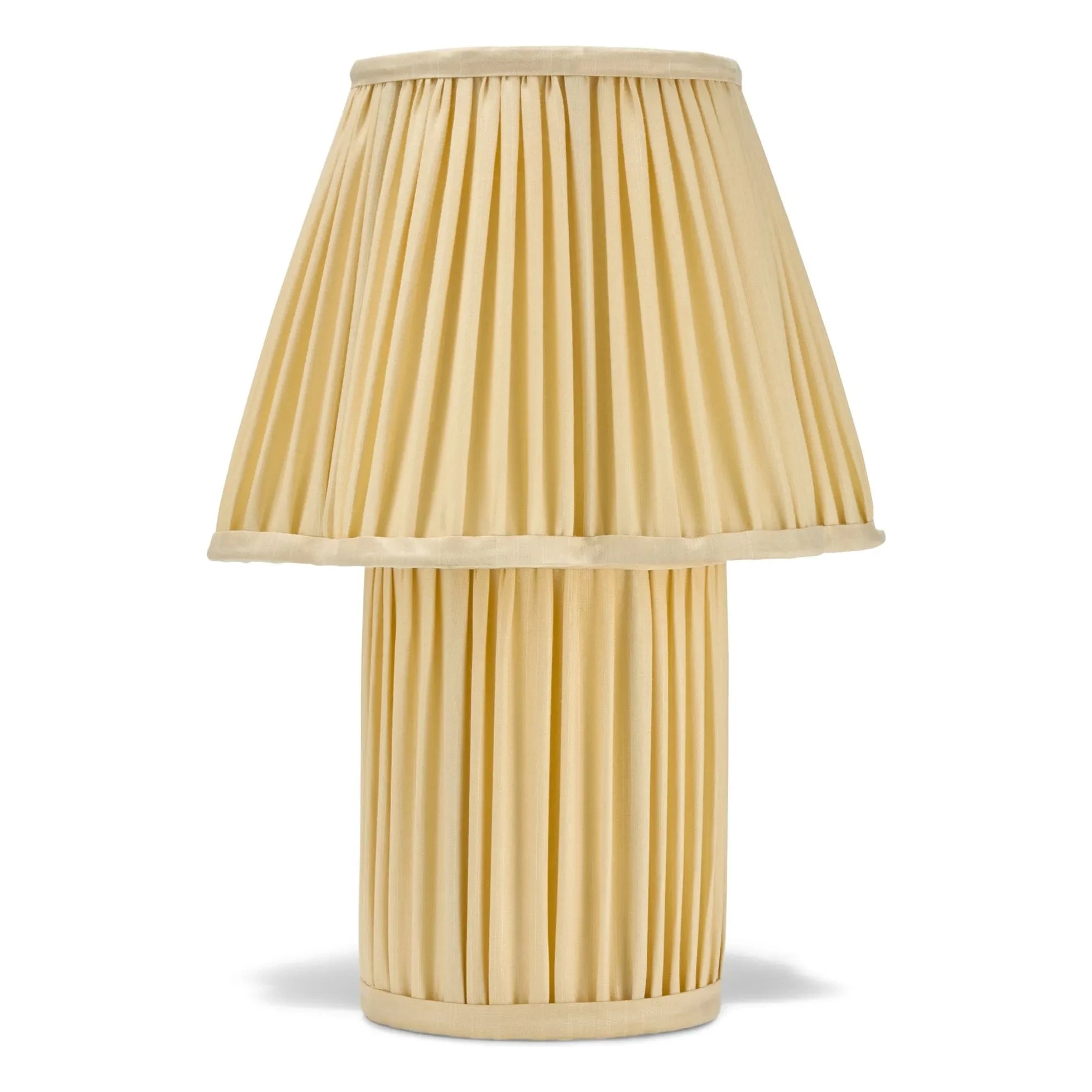 Doing Goods - Lámpara de mesa de seda Myra | Amarillo pálido
