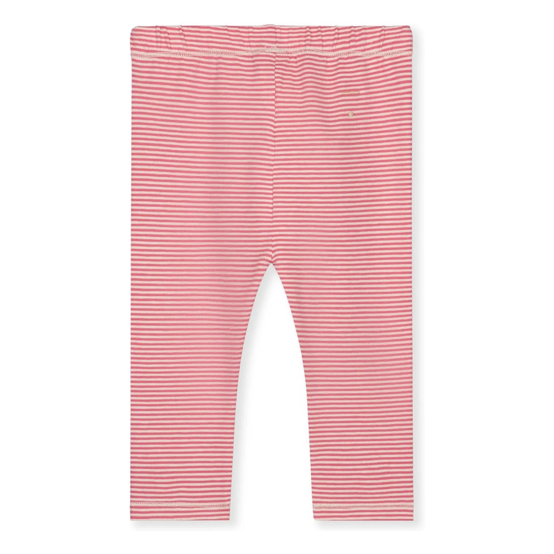 Gray Label - Leggings de algodón orgánico a rayas para bebé | Fucsia