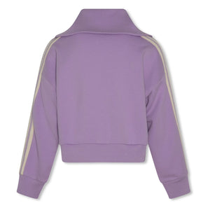 AO76 - Sudadera con cremallera de algodón reciclado Jane | Lila
