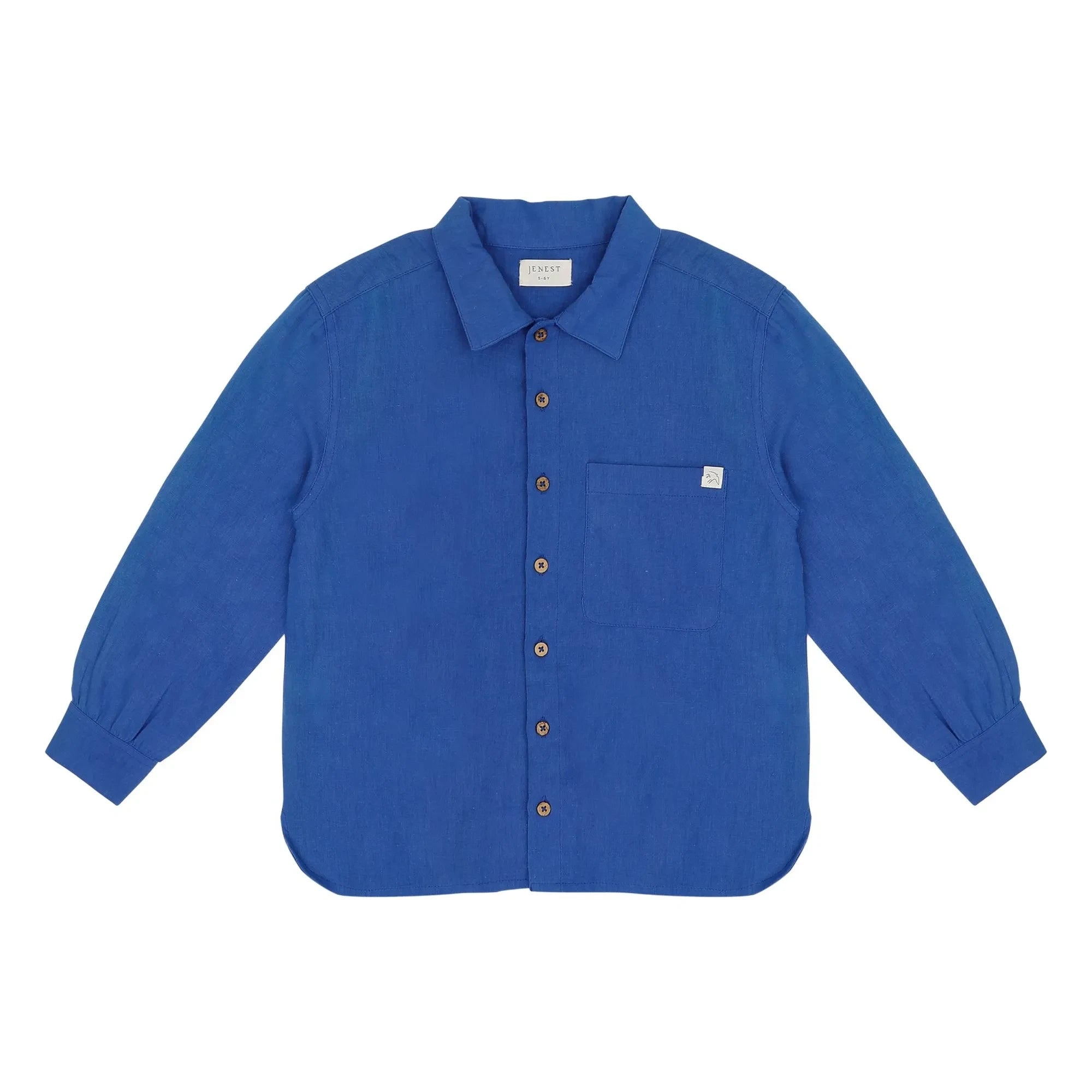 Jenest - Camisa de lino Lef | Cobalto