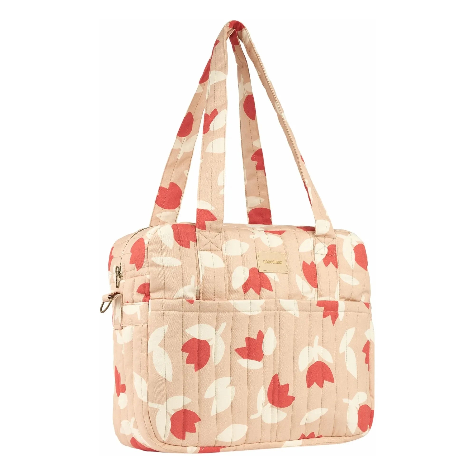 Nobodinoz - Bolso cambiador impermeable Hyde Park Tulip | Rojo