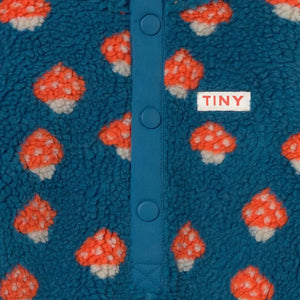 Tinycottons - Sherpa Tarzı Mantar Pilot Ceket | Petrol mavisi