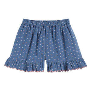 Emile et Ida - Short con volantes y estampado floral | Azul