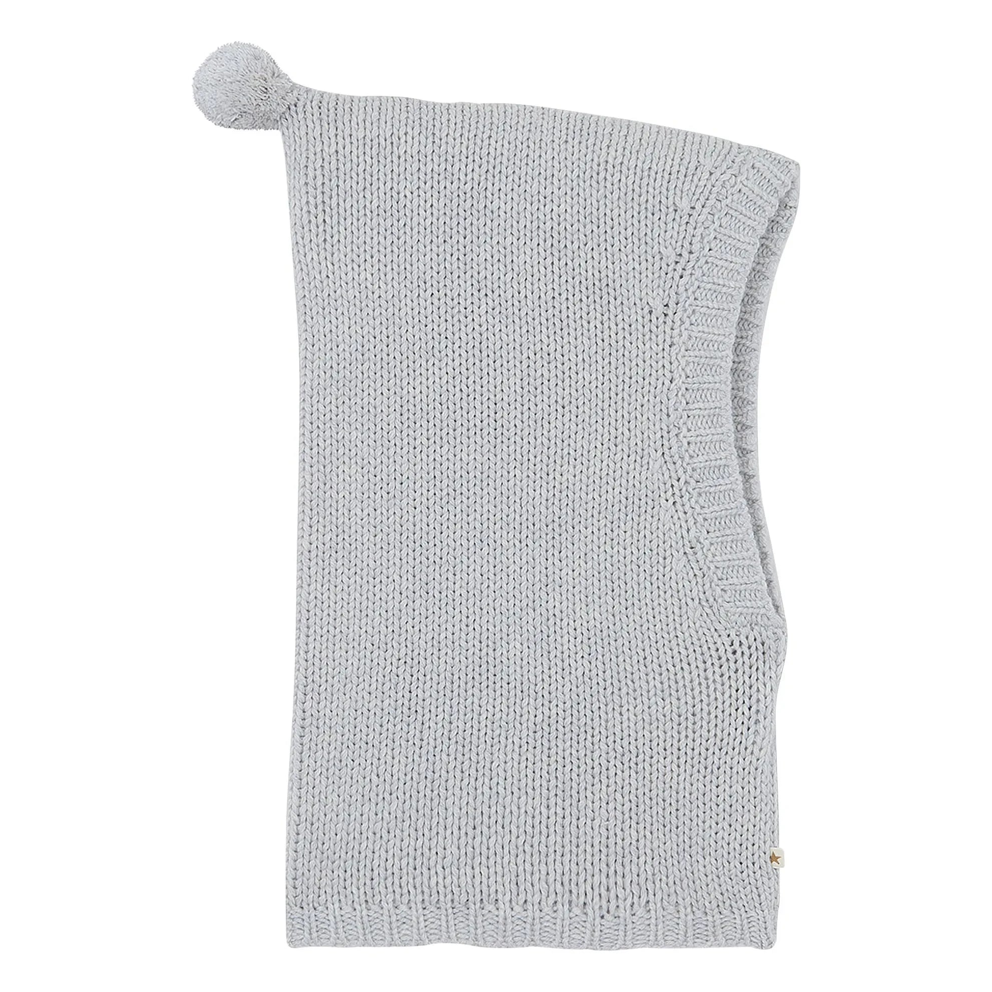 Bonton - Balaclava de lana merina Mulot | Gris jaspeado
