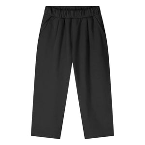 Gray Label - Pantalones negros de algodón orgánico talla grande
