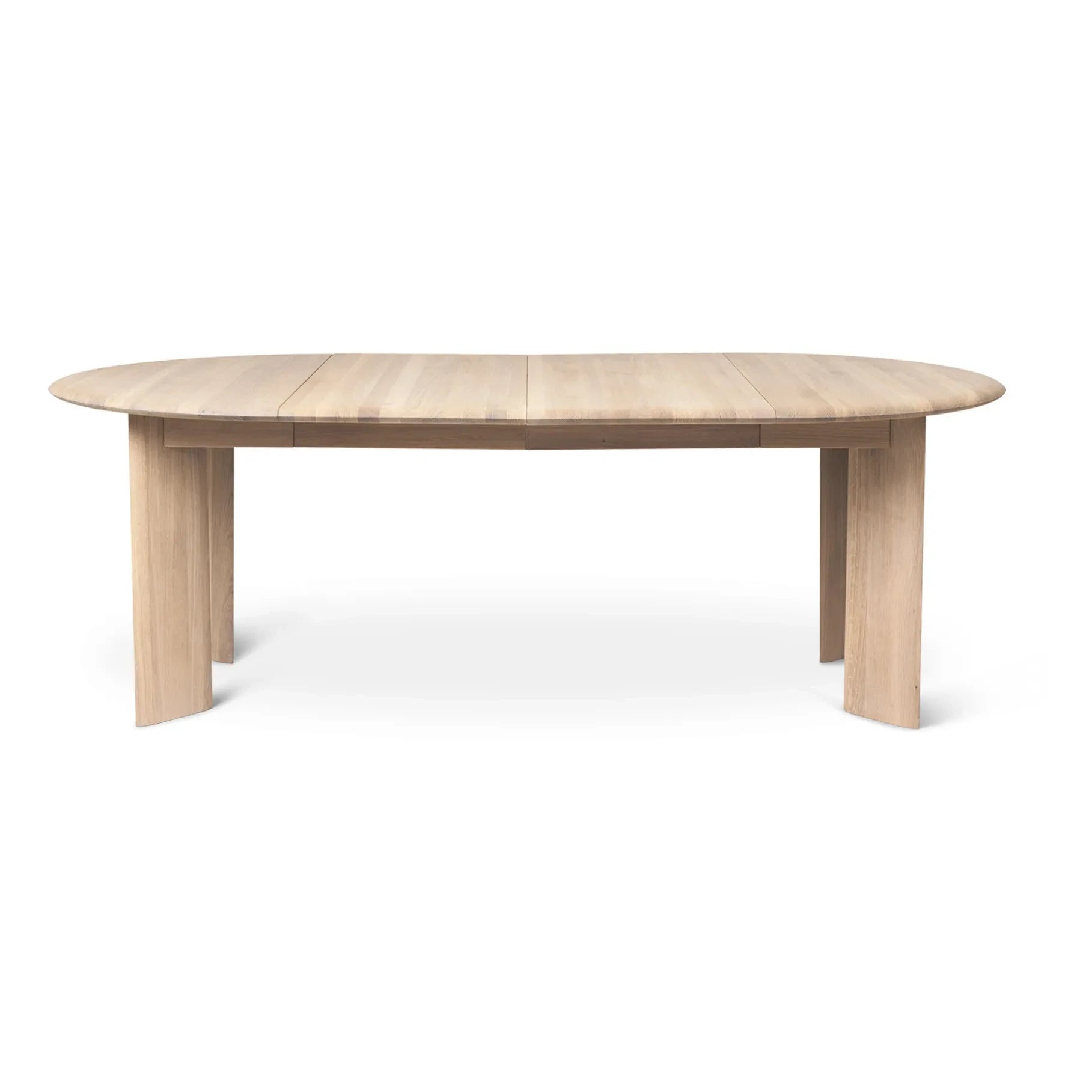 Ferm Living - Mesa extensible Bevel - Madera FSC, 117-217 cm | Blanco