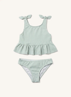 Lison Paris - Bañador de Dos Piezas a Rayas | Verde