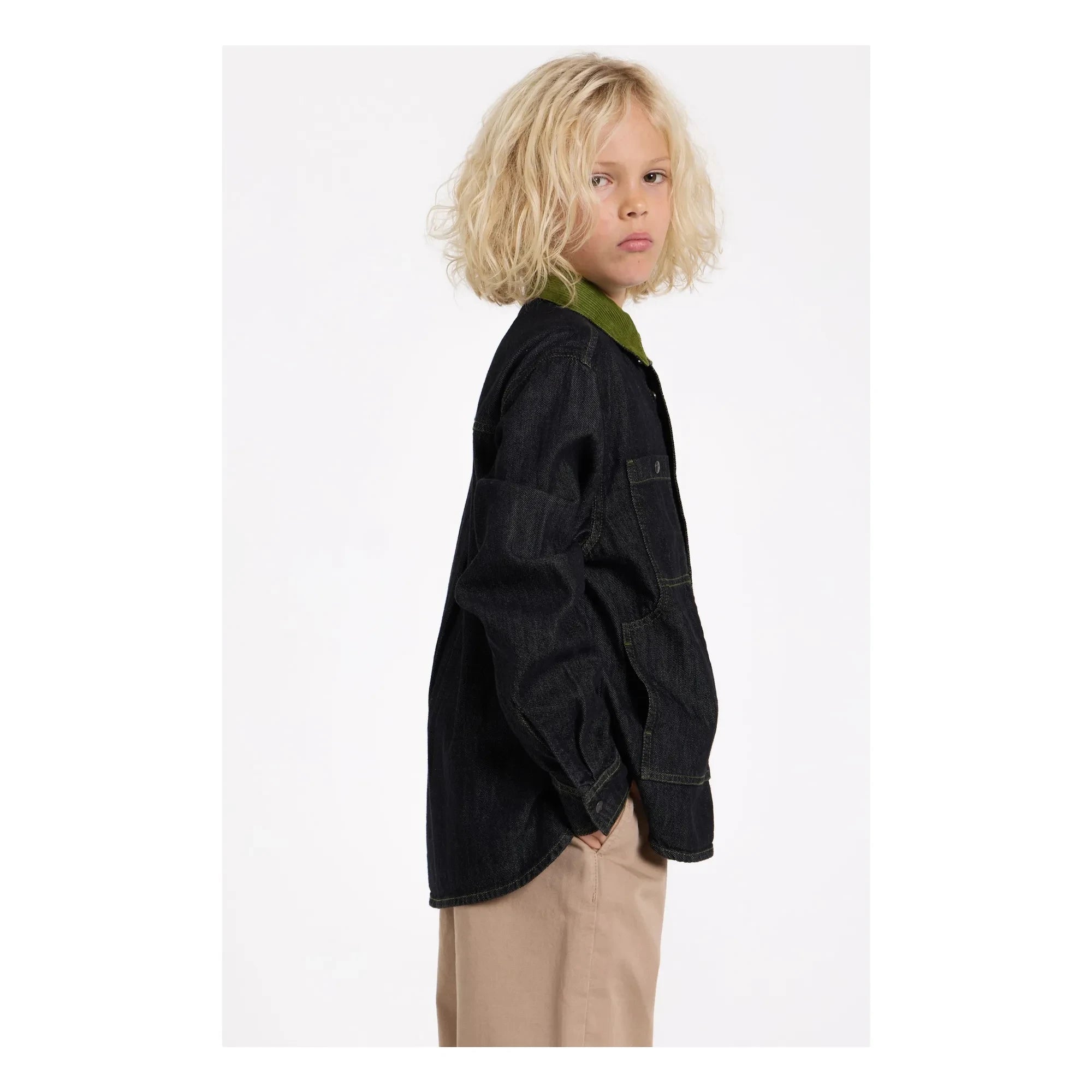 Finger in the nose - Camisa de jean Enara | Negra