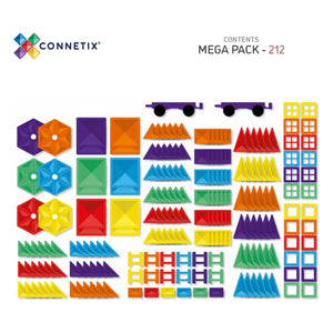 Connetix - Mega Pack - 212 piezas | Arcoíris