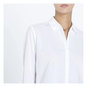 Xirena - Camisa Popelina de Algodón Beau | Blanca