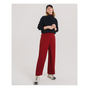Tinsels - Pantalón Brando de pernera recta | Rojo cereza