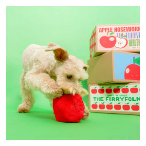 The Furry Folks - Juguete rascador con forma de manzana | Rojo