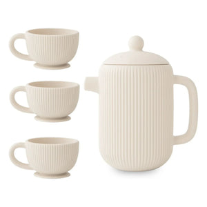 Mushie - Juego de té de silicona | Beige